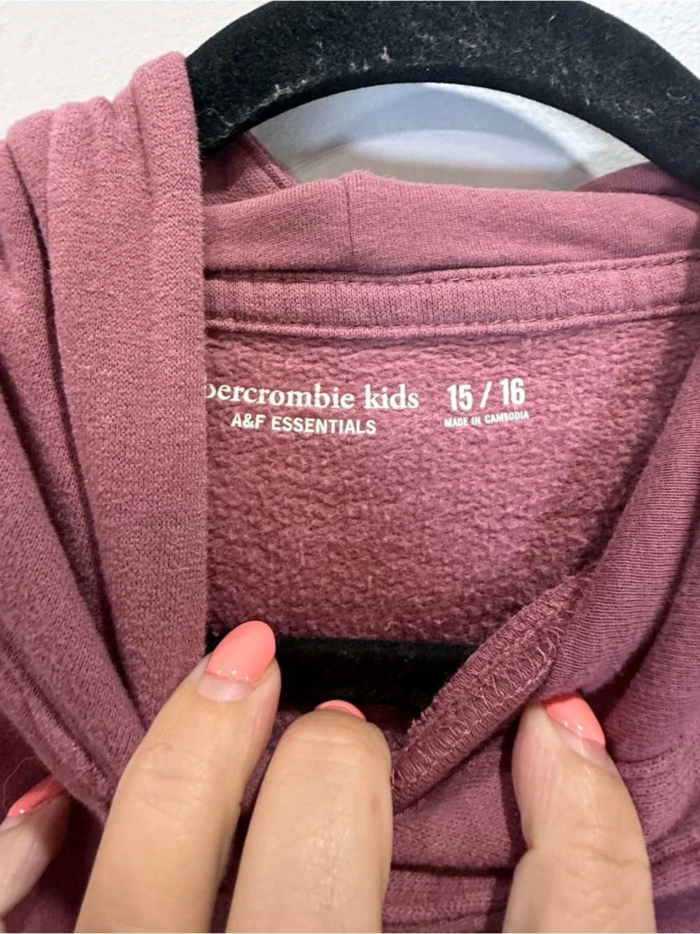 abercrombie kids Dusty Rose Pullover Hoodie